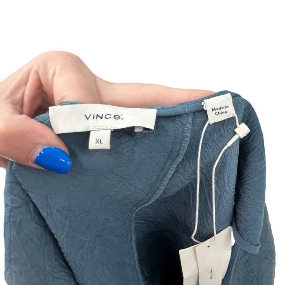 Vince Blue Sleeveless Top - Picture 7 of 11